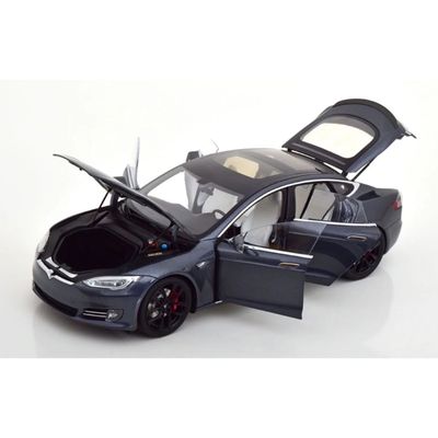 Tesla Model S P100D - 2016 - Gråmetallic - 1:18