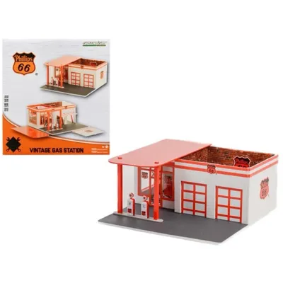 Vintage Gas Station - Phillips 66 - Diorama - GreenLight - 1:64