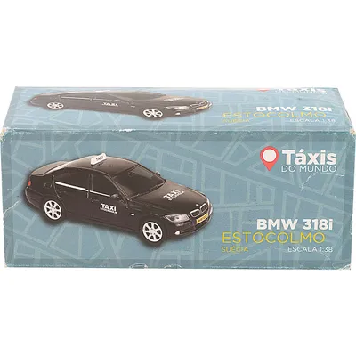 BMW 318i - Taxi Stockholm - Welly - 1:38 - 12 cm