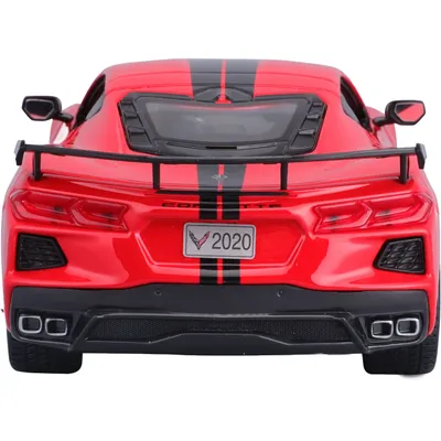 2020 Chevrolet Corvette Stingray Coupe - Röd - Maisto - 1:24