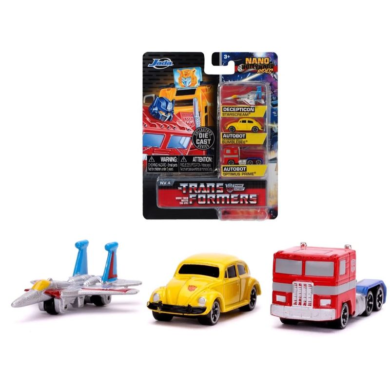 Transformers - 3-pack - Nano Cars - NV 4 - Jada Toys