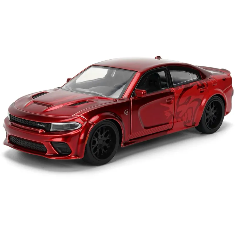 2021 Dodge Charger SRT Hellcat - Röd - Pink Slips - Jada - 13 cm