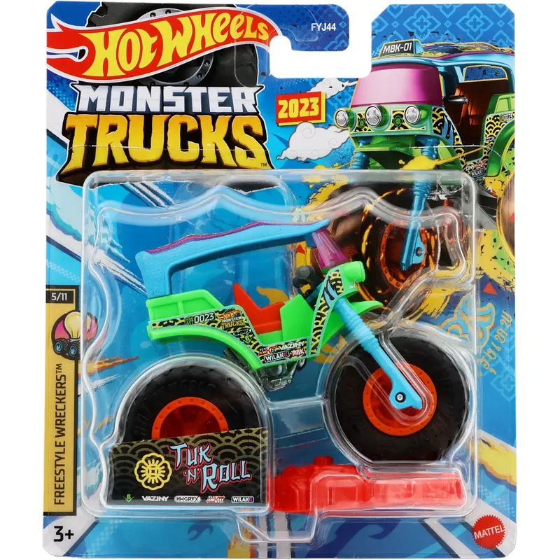 Tuk 'N' Roll - Monster Trucks - Hot Wheels - 9 cm