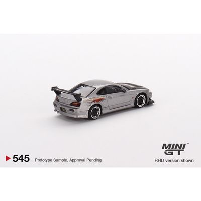 Nissan Silvia Top Secret S15 - Silver - 545 - Mini GT - 1:64