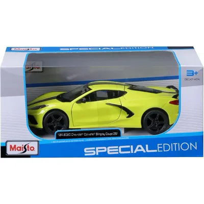 2020 Chevrolet Corvette Stingray Coupe Z51 - Gul - Maisto - 1:24