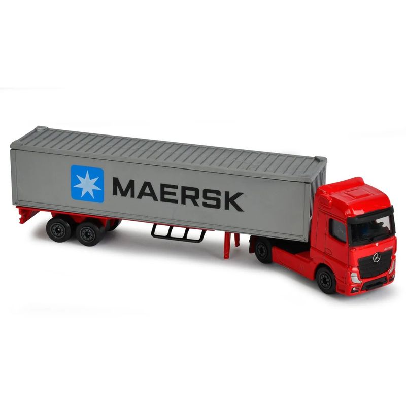 MB Actros + MAERSK-container - Transporter - Majorette