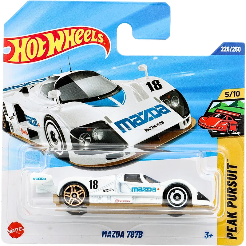 Mazda 787B - Vit - Peak Pursuit - Hot Wheels