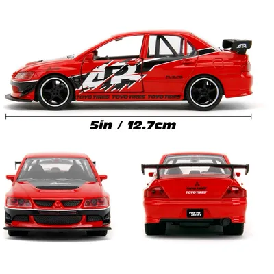 Mitsubishi Lancer Evolution IX - Rød - Fast & Furious - Jada