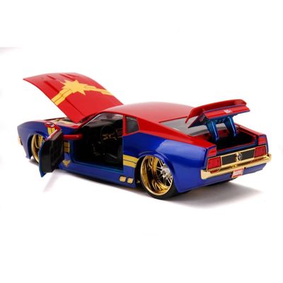 Captain Marvel & 1973 Ford Mustang Mach 1 - Jada Toys - 1:24