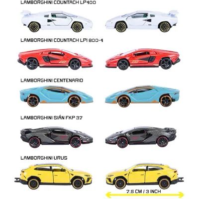 5-pak Lamborghini - Gavepakke - Majorette