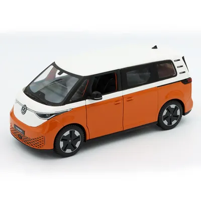 Volkswagen ID. Buzz - 2023 - Orange och Vit - Maisto - 1:24