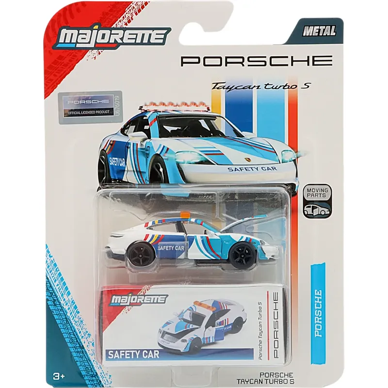 Porsche Taycan Turbo S - Safety Car - Vit - Majorette