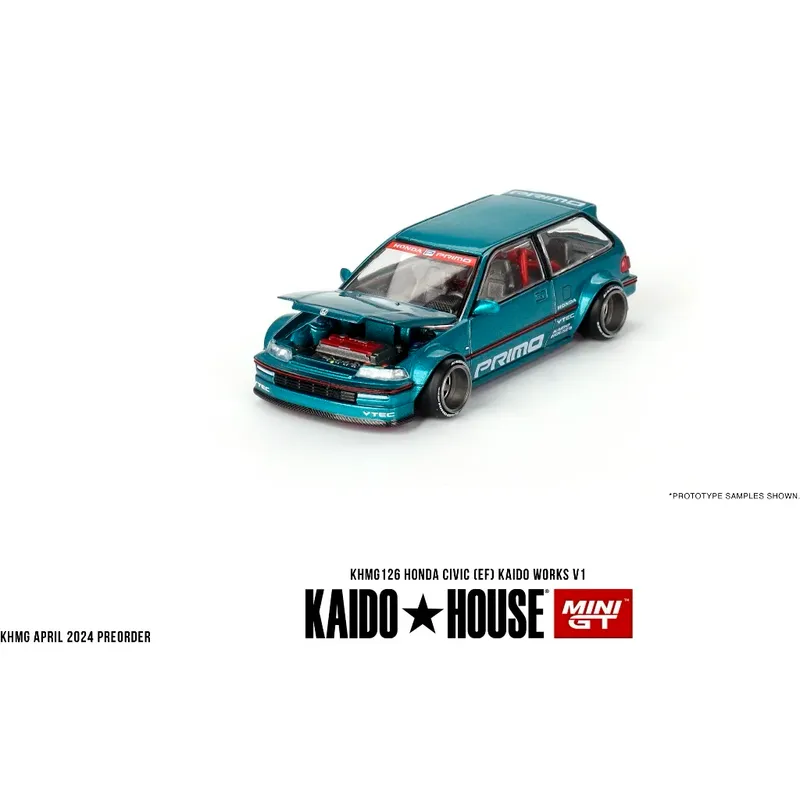 Honda Civic (EF) Kaido Works V1 - KAIDO - Mini GT - 1:64