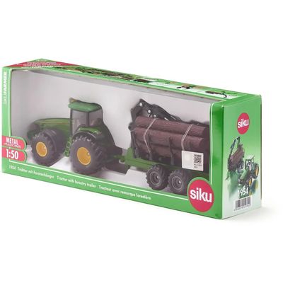 John Deere 8430 med Timmervagn - 1954 - Siku - 1:50