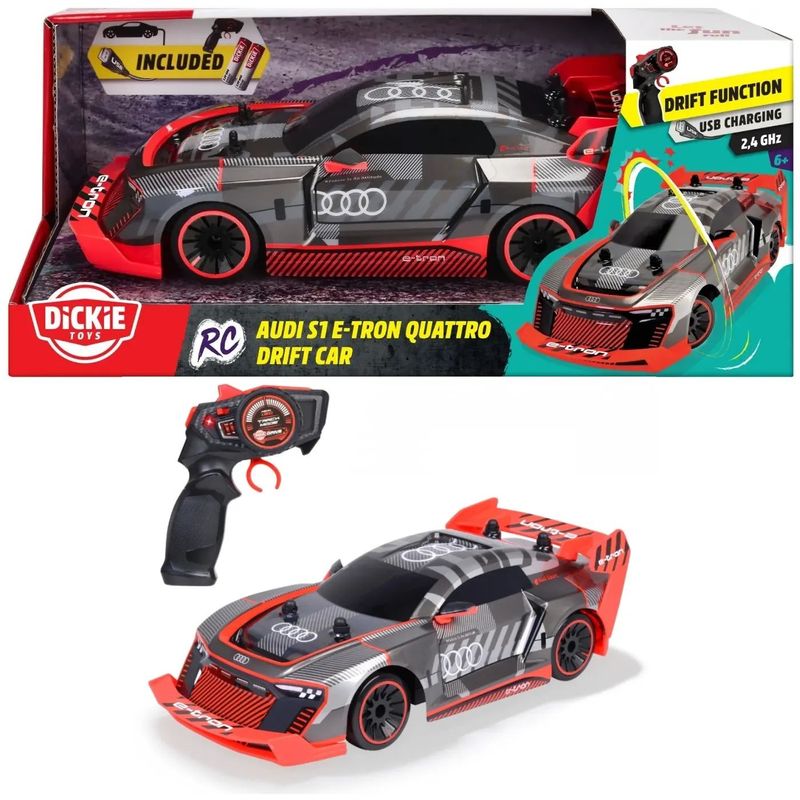 Audi S1 E-Tron Quattro Drift Car - Radiostyrd - Dickie Toys