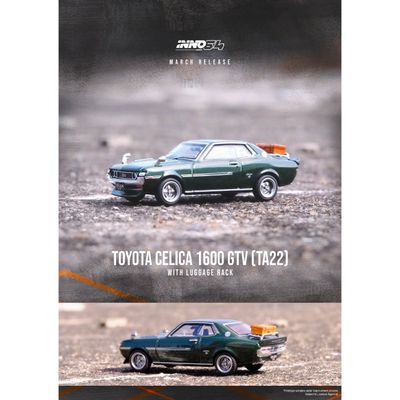 Toyota Celica 1600GTV (TA22) - Grön - Inno64 - 1:64