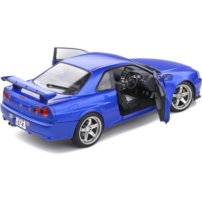 Nissan Skyline GT-R (R34) - 1999 - Blå - Solido - 1:18