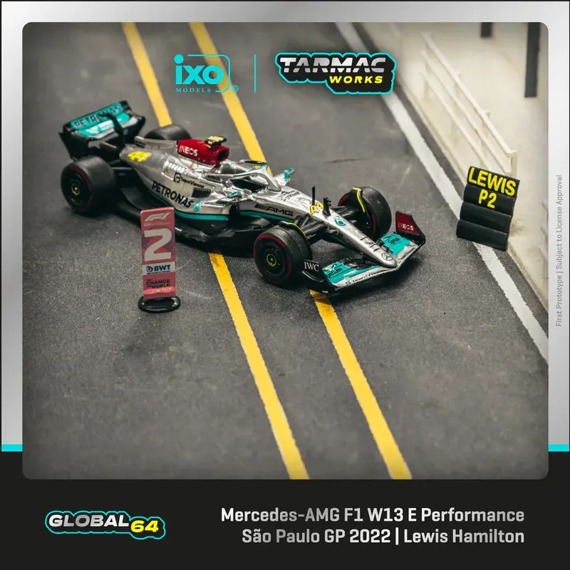 Mercedes-AMG F1 W13 E - Lewis Hamilton - Tarmac - 1:64