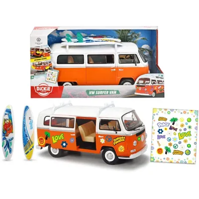 Volkswagen T2 Surfer VAN - Orange - Dickie Toys - 32 cm