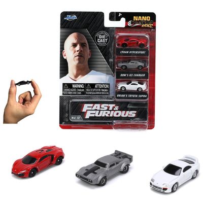 Fast & Furious 3-pack Nano Cars Wave 4 - NV-12 - Jada Toys