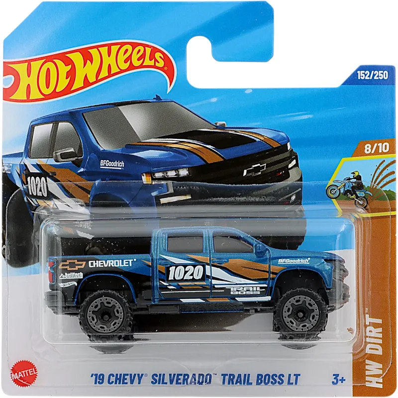 '19 Chevy Silverado Trail Boss LT - Blå - HW Dirt - 152/250 - Hot Wheels