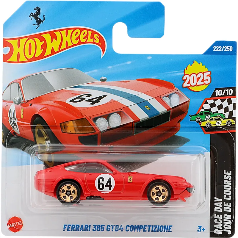 Ferrari 365 GTB4 Competizione - Röd - Race Day - 222/250 - Hot Wheels