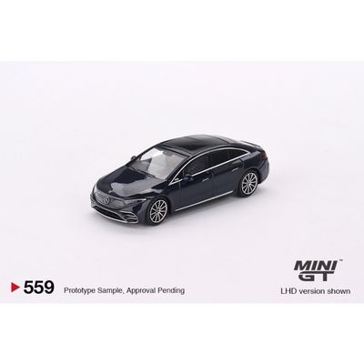 Mercedes-Benz EQS 580 4MATIC - Blå - 559 - Mini GT - 1:64