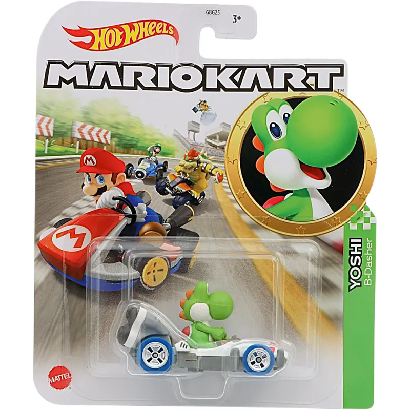Yoshi - B-Dasher - Mario Kart - Hot Wheels