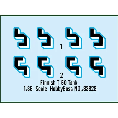 Finnish T-50 Tank - 83828 - Hobby Boss - 1:35