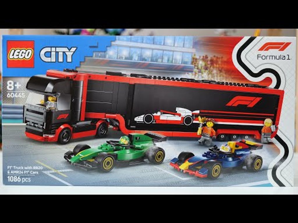 F1 Truck with RB20 & AMR24 - Formula 1 - City - 60445 - LEGO