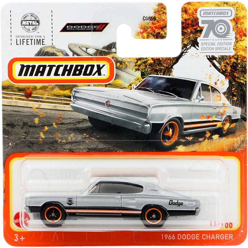 1966 Dodge Charger - Silver - Matchbox 70 Years - Matchbox