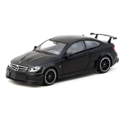 MB C 63 AMG Coupé Black Series - Svart - Tarmac - 1:64