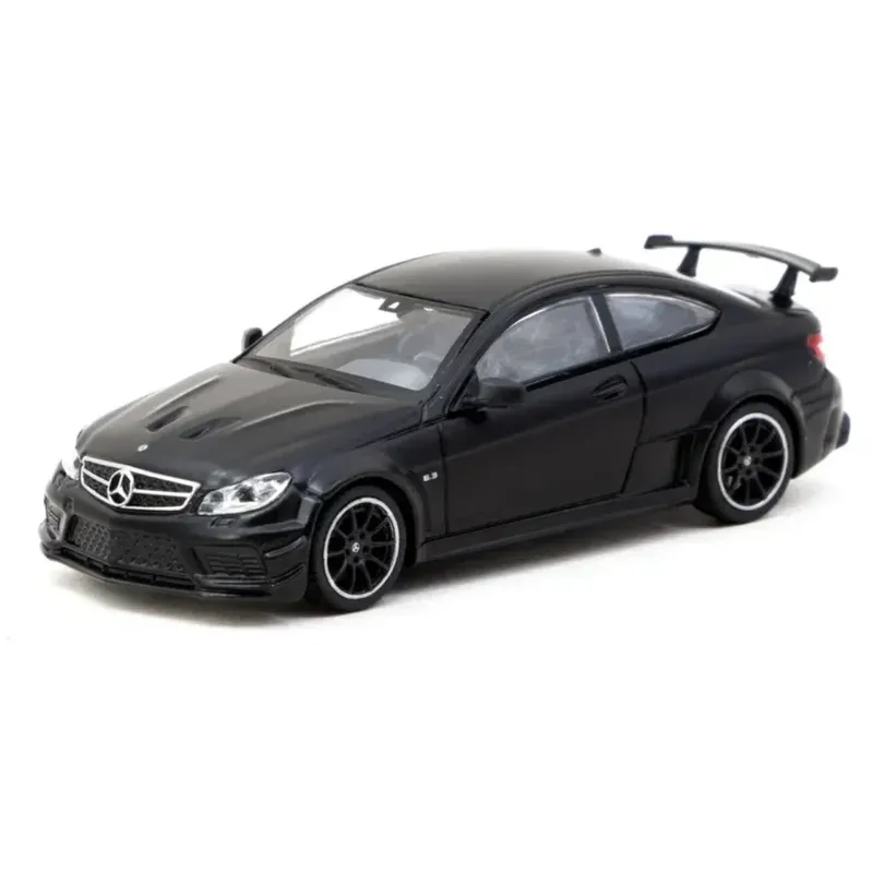 MB C 63 AMG Coupé Black Series - Svart - Tarmac - 1:64