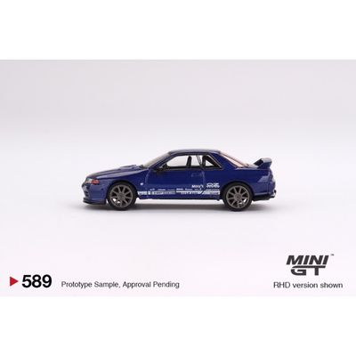 Nissan Skyline GT-R Top Secret VR32 - Blå - Mini GT - 1:64