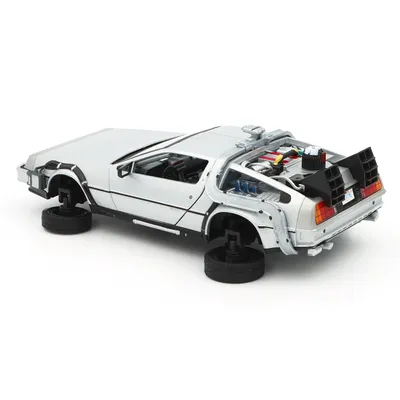 Time Machine - DeLorean - Back to the Future 2 - Silver - Welly - 1:24