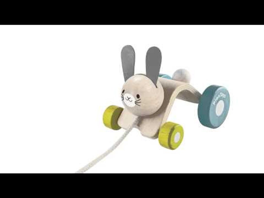 PlanToys Hopping Rabbit - dragleksak från 1 år