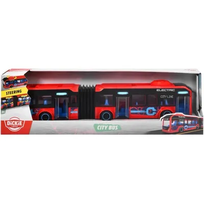 Volvo City Bus - Röd - Dicke Toys - 40 cm