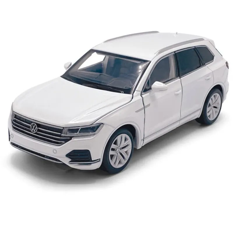 Volkswagen Touareg - Vit - Ljud & Ljus - Tayumo - 1:32