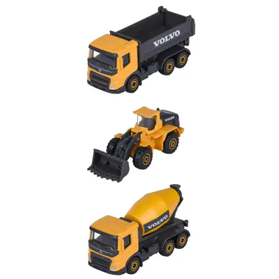 Lastbil, Hjullastare, Betongbil - Majorette Construction