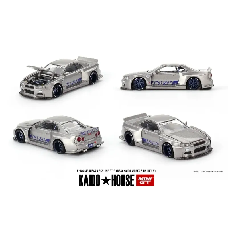 Nissan Skyline GT-R (R34) Kaido Works Shinjuku V1 - Mini GT