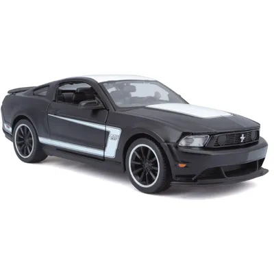 Ford Mustang Boss 302 - Svart / Vit - Maisto - 1:24