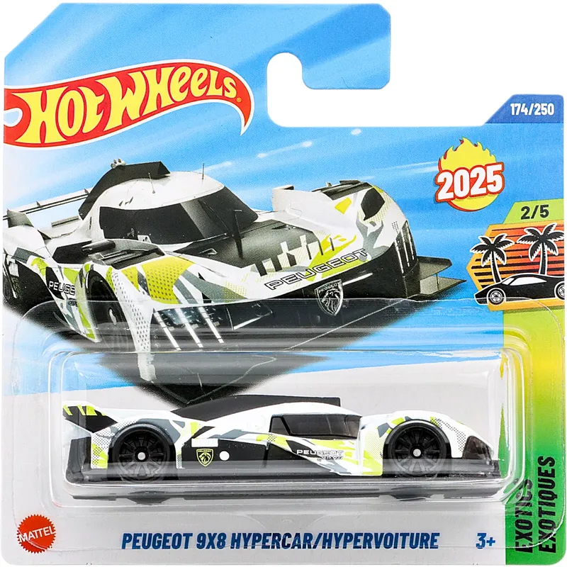Peugeot 9X8 Hypercar - Vit - Exotics - Hot Wheels