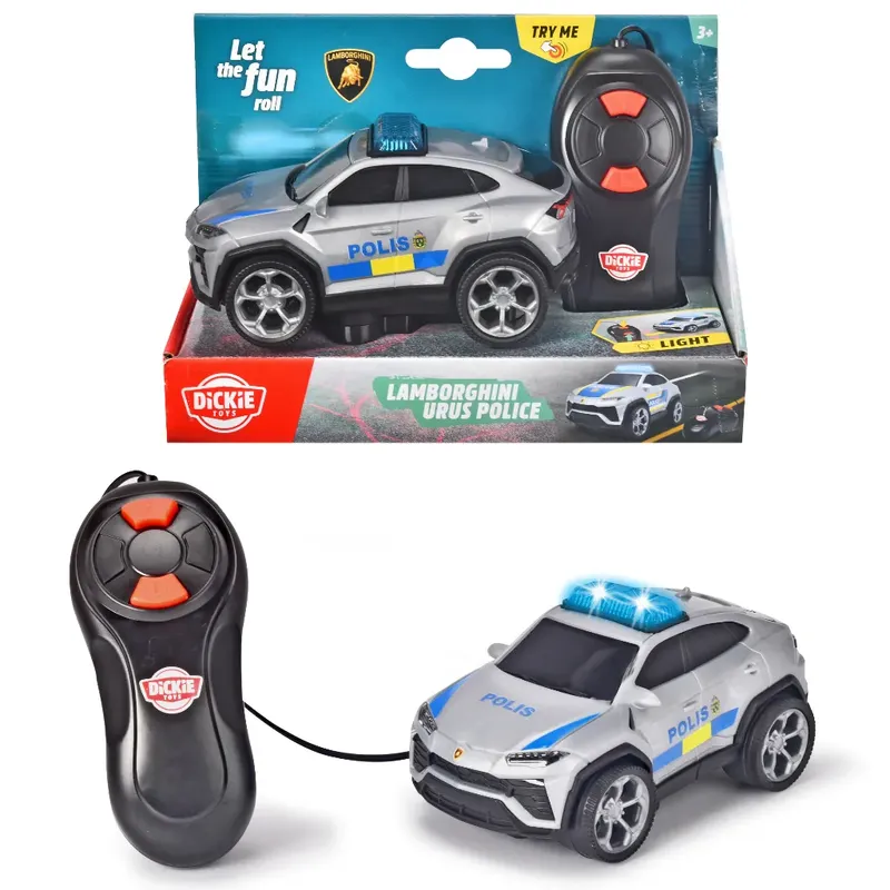 Lamborghini Urus - Svensk Polis - Sladdstyrd - Dickie Toys