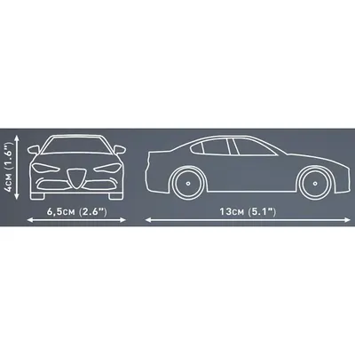 Alfa Romeo Giulia Quadrifoglio - Röd - 24604 - COBI - 1:35