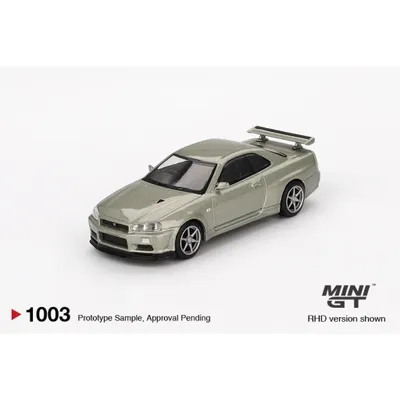 Nissan Skyline GT-R (R34) V-Spec II Nür - Millenium Jade - 1003 - Mini GT