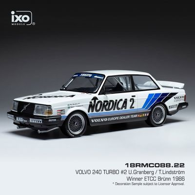 Volvo 240 Turbo - #2 Granberg / Lindström 1986 - Ixo - 1:18