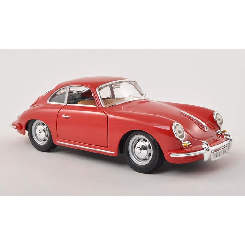 Porsche 356B Coupe (1961) - Röd - Bburago - 1:24