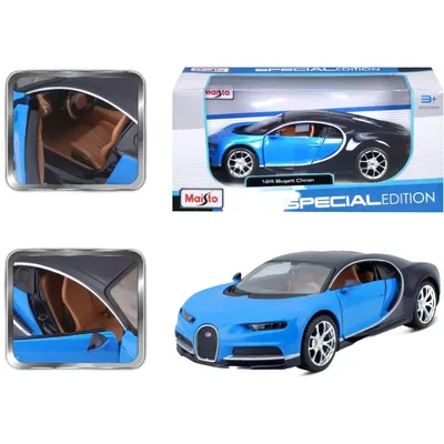 Bugatti Chiron - Blå - Maisto - 1:24