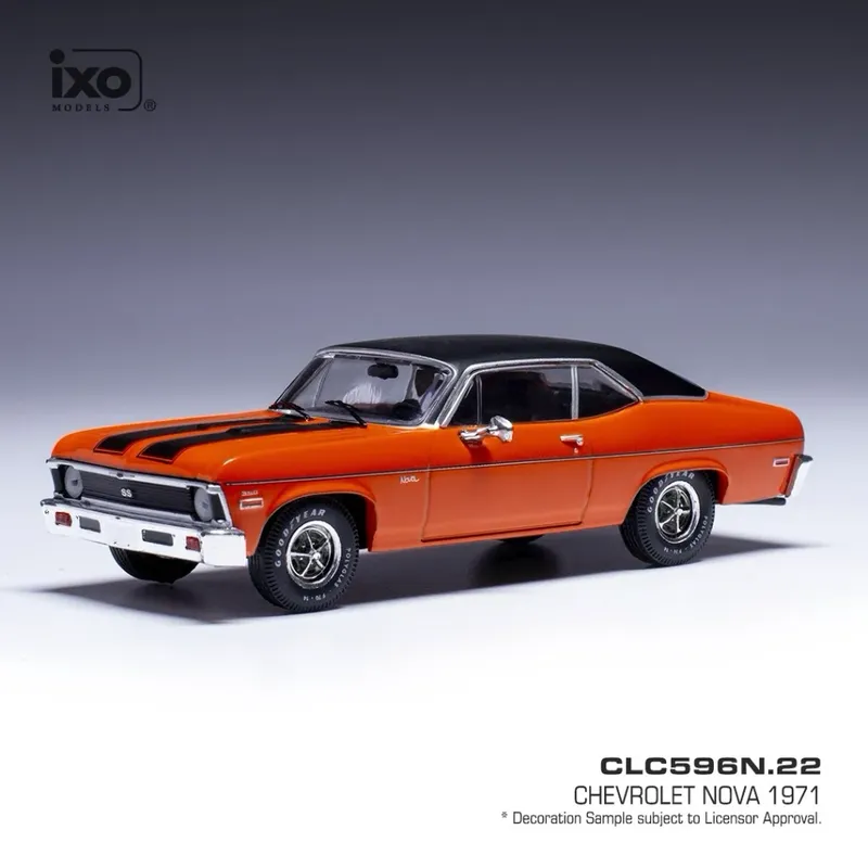 Chevrolet Nova SS - 1971 - Orange / Svart - Ixo Models - 1:43