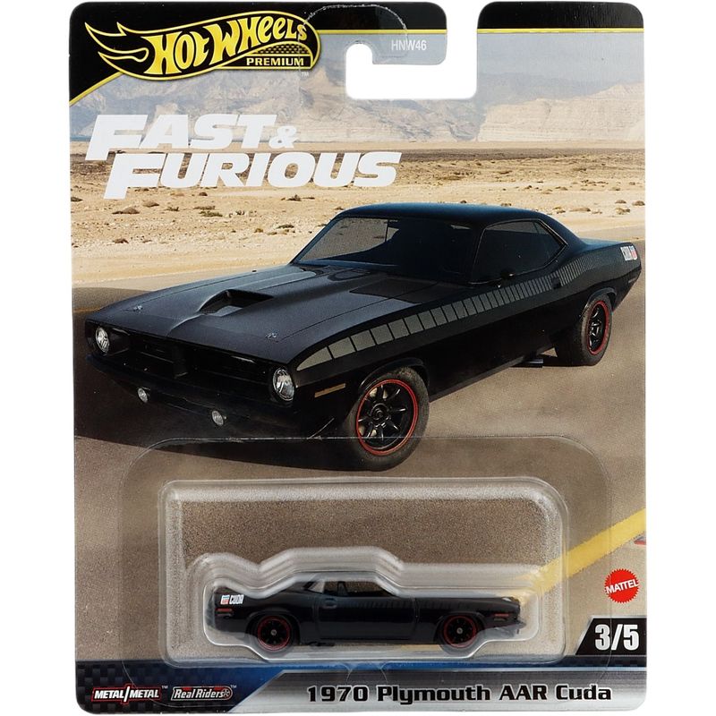 1970 Plymouth AAR Cuda - Svart - Fast & Furious 3/5 - HW